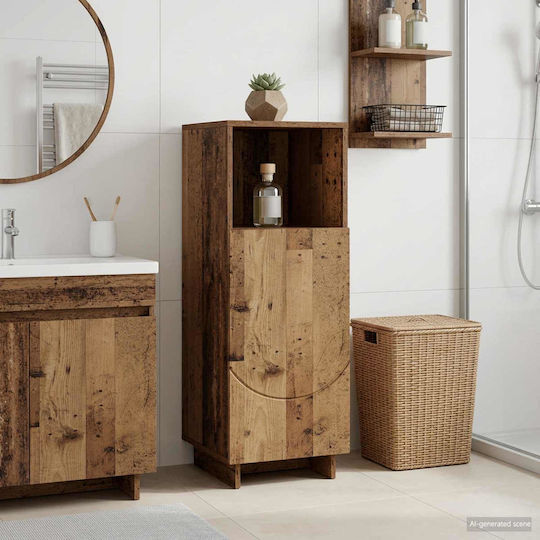 vidaXL Ντουλάπι Ντουλάπι Μπάνιου 36.5x38x95cm Καφέ