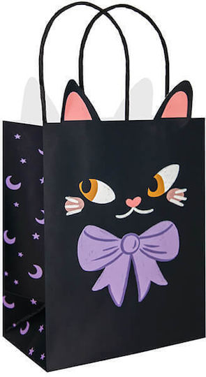 Party Pal Paper Gift Bag with Halloween Theme Black