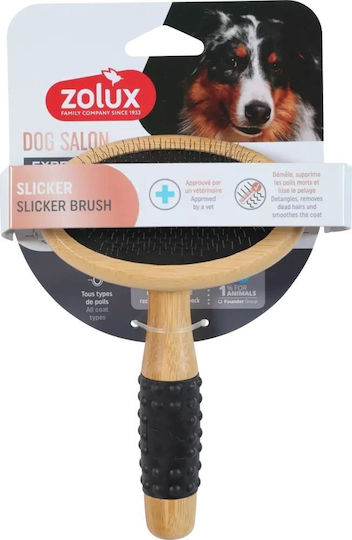 Zolux Zolux Hundebürste für langhaarige Hunde zur Fellpflege Braune