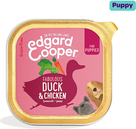 Edgard Cooper Wet Dog Food With Duck Chicken Meat Liver And Vegetables Grain-Free 150gr