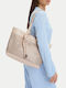 Leather Women's Handbag Shoulder Beige
