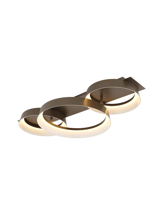 Globo Lighting Luminiță De Tavan Montată Maro Cu LED Integrat