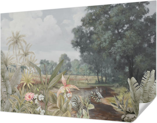 Αυτοκόλλητη Ταπετσαρία Τοίχου Πράσινη 104x70cm
