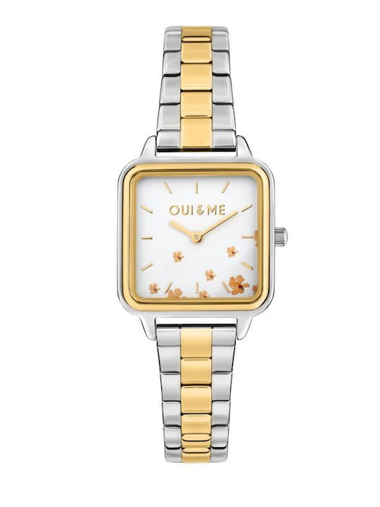 Oui & Me Women's Watch Battery with Silver Metal Bracelet