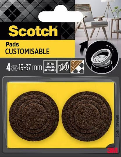 Scotch Fetruri Rotunde Cu Autocolant și Diametru 19mm 4 Bucăți