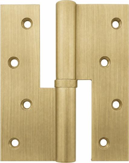 Metalor Türscharniere Messing Breit 120x96mm Matt Gold