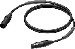 Procab XLR-Kabel Männlich / Weiblich - Schwarzes 20m PRA902/20