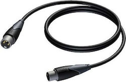 Procab Кабел XLR мъжки / XLR женски - XLR мъжки / XLR женски Черен 5м CLD953/5
