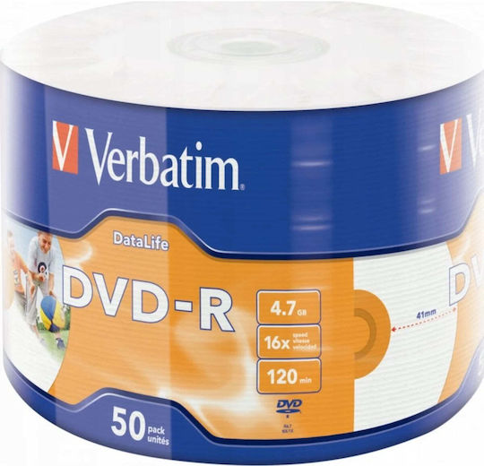 Verbatim Verbatim DVD-R 16x 4,7GB Kuchenbox 50 Stück