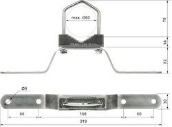 Delta Schraube mit Länge 380mm 1.01kg