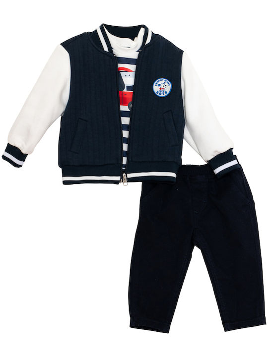 Kids Set with Pants 3 Pieces Blue