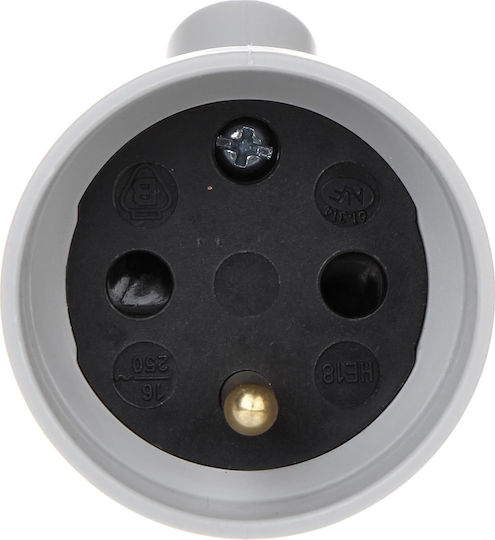 Legrand Waterproof Schuko Plug Corner with Ring White