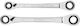 Einhell Set of 2 Single Straight Polygon Wrenches with Ratchet Mechanism