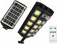 4KOM Lampă Solară de Drum 1500W 2000lm cu Senzor de Mișcare Fotocelulă și Telecomandă IP67 37x18cm
