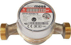 Υδρόμετρο Ecomess Picoflux 3/4" Κρύου Νερού Παροχή 4 0m3/h Οικιακής & Βιομηχανικής Χρήσης