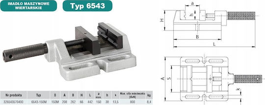 Bahco 6543-150 Стойка за електроинструменти Стационарна / Настолна