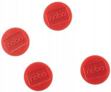 Nobo Magnets 30 Mm Red Pack Of 4 Pieces