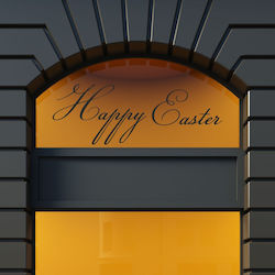 Великденски Дисплей Happy Easter 60x20см Великденски Дисплей Happy Easter 60x20см