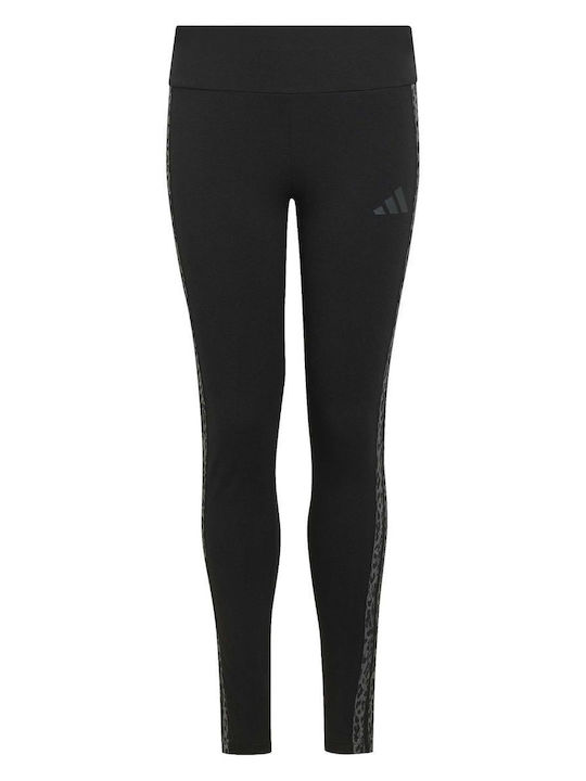 Kinderleggings Sport Lang Schwarz