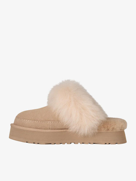 UGG Disquette Papuci de damă de iarnă din lână ...
