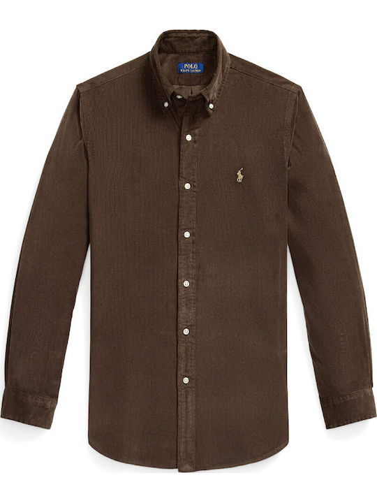 Ralph Lauren Long Sleeve Corduroy Shirt Brown