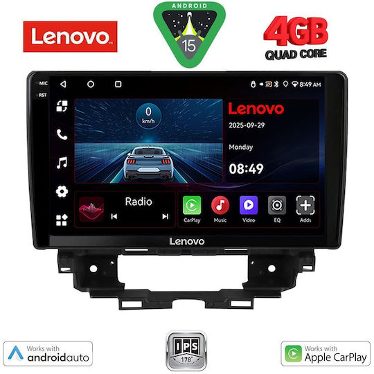 Lenovo Автомобилна Аудио Система за Renault Kangoo 2021 (Bluetooth/USB/Вграден Wi-Fi/GPS/Apple CarPlay/Android Auto) с Touch Screen 10"