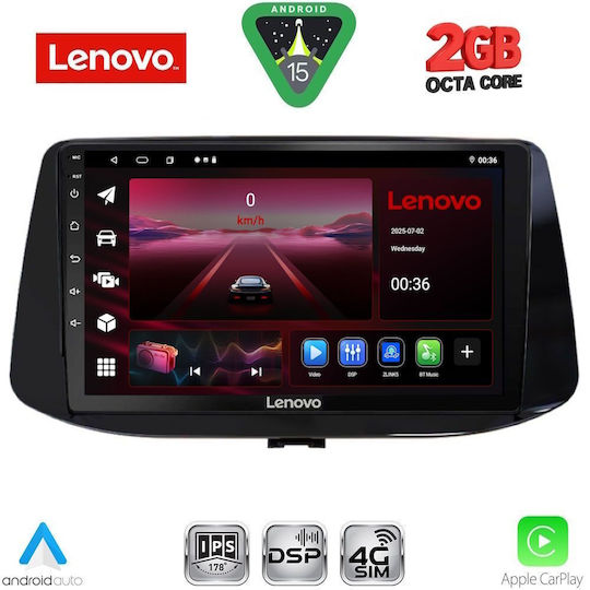Lenovo Автомобилна Аудио Система За Hyundai i30 2018-2025 Bluetooth USB WiFi GPS Apple CarPlay Android Auto С 9" Touch Screen