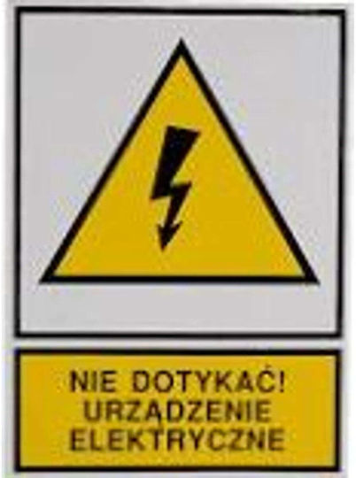Ergom Warning Sign Tzo 148 X 210mm Do Not Touch Electrical Device 10 Pieces E04tz-01012140100