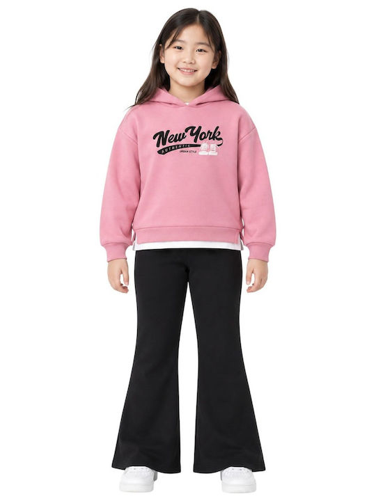 Nek Kids Wear Παιδικό Σετ Φόρμας Ροζ 2τμχ