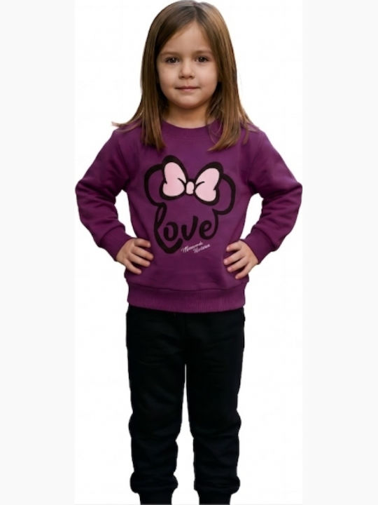 Serafino Sweatpants Set Purple