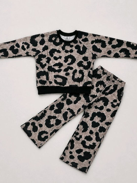 Kids Sweatpants Set With Top Black
