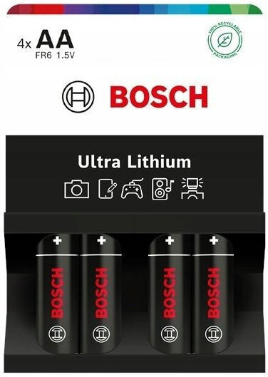 Bosch Μπαταρίες Λιθίου AA Μιας Χρήσης (High Performance) 4τμχ
