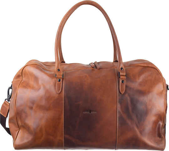 Greenburry Geantă de Voiaj Maro din Piele M55xL26xÎ26cm