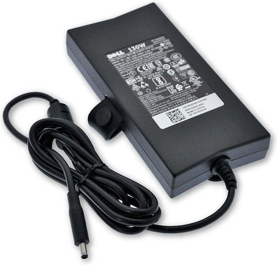 Dell Ac Adapter Зарядно Устройство За Лаптоп 130W 19.5V Със Свалящ Се Кабел За Захранване И С Комплект Върхове