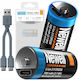 Newell Wiederaufladbare Batterien CR123A 700mAh 3V 2 Stück