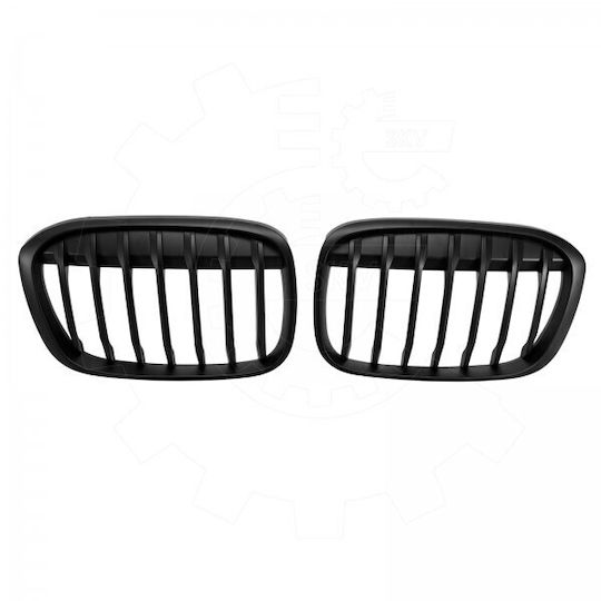 BMW X1 F48 51117383364 Μαύρη Ματ Μάσκα Νεφρών Σετ Αριστερή Ή Δεξιά