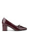 Pantofi cu toc Burgundy