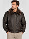 N.y.c Leather Jacket Dark Brown