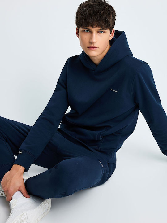 Funky Buddha Hooded Sweatshirt Navy Blue