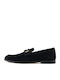 Loafers Dama din Piele în Culoare Neagră