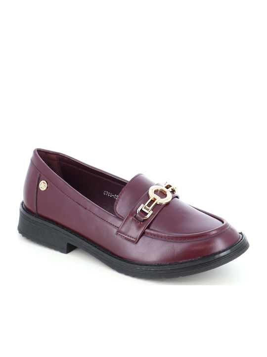 Γυναικεία Loafers σε Μπορντό Χρώμα