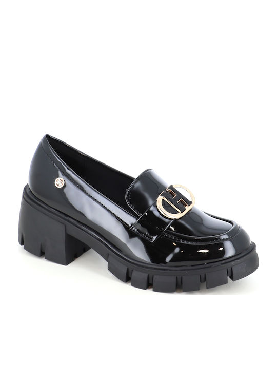 Loafer Γόβες από Λουστρίνι Μαύρες