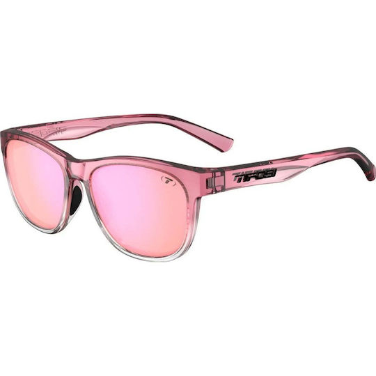 Tifosi Cycling Glasses With Pink Frame And Mirror Lenses