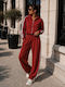 Orange Damen Jogginghosen Set