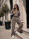 Gray Damen Jogginghosen Set