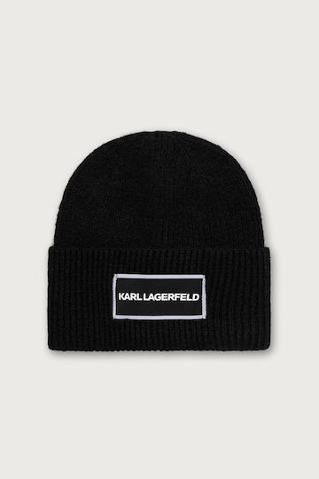 Beanie Γυναικείος Σκούφος Πλεκτός σε Μαύρο χρώμα