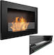 Globmetal Wall Mounted Indoor Bioethanol Fireplace Black