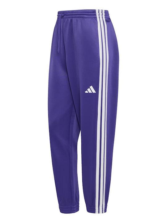 Stadium Herren-Sweatpants Glänzende mit Gummizug Lila