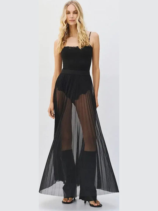 Access Γυναικείο Κορμάκι Τιράντες Δαντέλα 64-2157 Black
