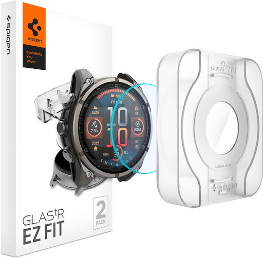 Spigen Sgp Glass Protector Glas.tr Slim Ez Fit Garmin Watch Fenix 8 8 Pro 47mm Agl09158 2 Pcs